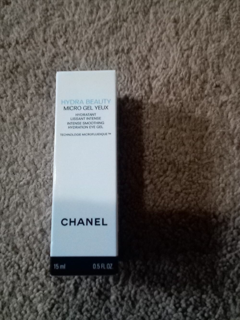 NIB Chanel Hydra Beauty Intense Smoothing Hydration Eye Gel .5 Oz
